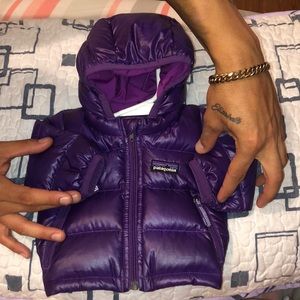 Purple hoodie jacket for infant